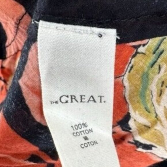 The Great NEW Cabbage Rose Print The Geranium Dress Black Floral Maxi Dress M - Picture 11 of 11